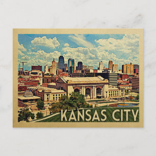 Kansas City Missouri Vintage Travel Postcard