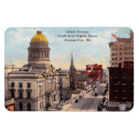 Kansas City MO, Grand Ave., 1911 Vintage Postcard