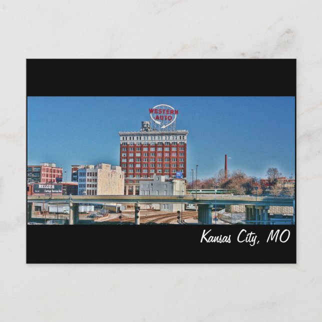Kansas City, MO Western Auto building Postcard (Front)