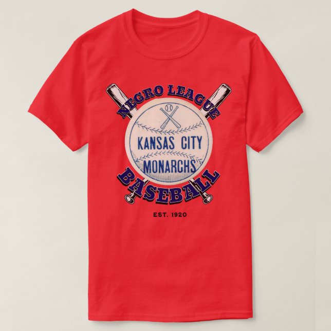 Kansas City Monarchs Negro League Baseball T-Shirt (Design Front)