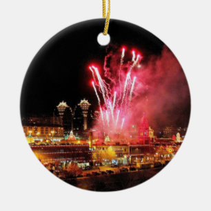 Kansas City Plaza Fireworks, Lights Ornament