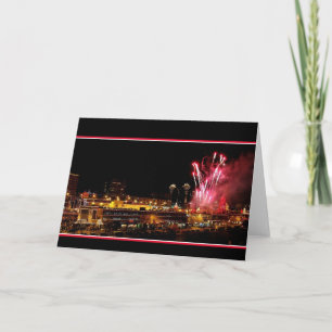 Kansas City Plaza Lights, Fireworks Holiday Card