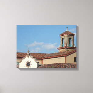 Kansas City Plaza Rooftops Canvas Print