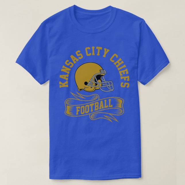 Kansas City Retro Helmet T-Shirt (Design Front)