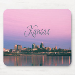 Kansas City Sky Line Sunset Mouse Mat