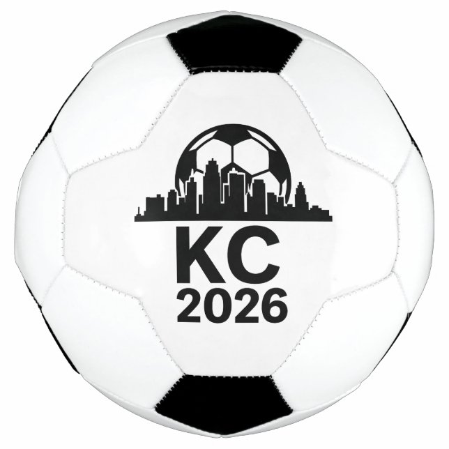 KANSAS CITY SKYLINE 2026 SOCCER FOOTBALL (Front)