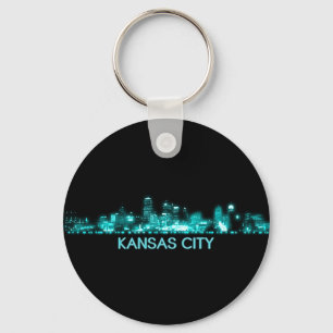 Kansas City Skyline Key Ring