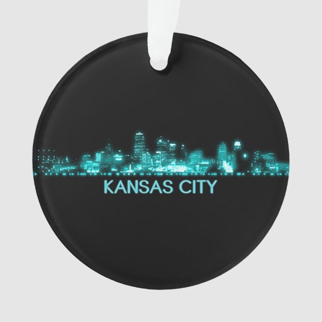 Kansas City Skyline Ornament (Front)