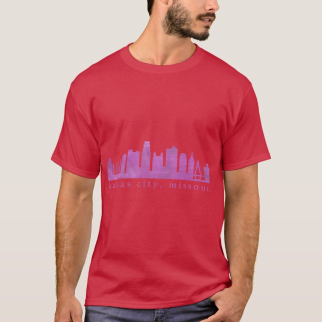 Kansas City Skyline Paint 4 T-Shirt (Front)