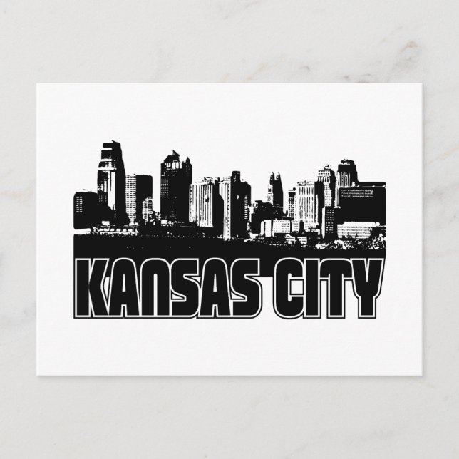 Kansas City Skyline Postcard (Front)