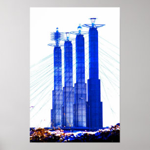 Kansas City Skyline poster