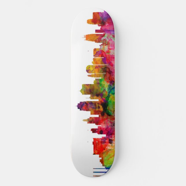 Kansas City Skyline Skateboard (Front)