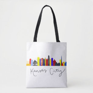 Kansas City Skyline Tote Bag
