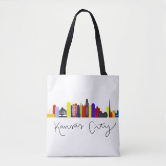 Kansas City Skyline Tote Bag