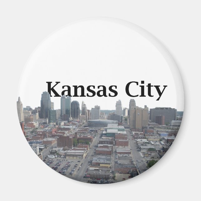 Kansas City Skyline with Kansas City in the Sky Magnet (Front)