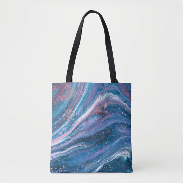 Kansas City Special 3 Cool Blue Abstract Tote (Front)