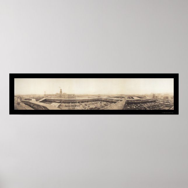 Kansas City StockYards Photo 1909 Poster (Front)