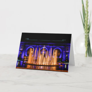Kansas City Union Station at Night Greeting Card