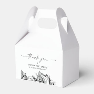 Kansas City Wedding Personalised Favour Box