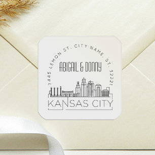 Kansas City Wedding   Pre-Addressed Envelope Seal