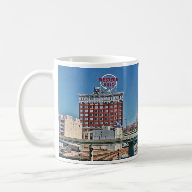 Kansas City's Western Auto Sign Coffee Mug (Left)