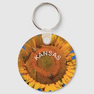 Kansas colourful Sunflower  Key Ring