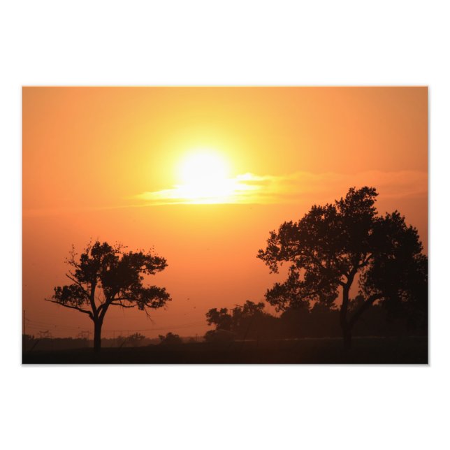 Kansas Country Sunset Photo Print (Front)