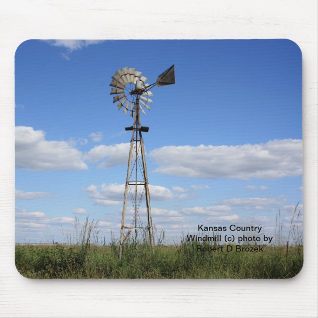 Kansas Country Windmill Mouse Mat (Front)