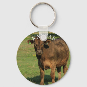 Kansas Cow Key Chain