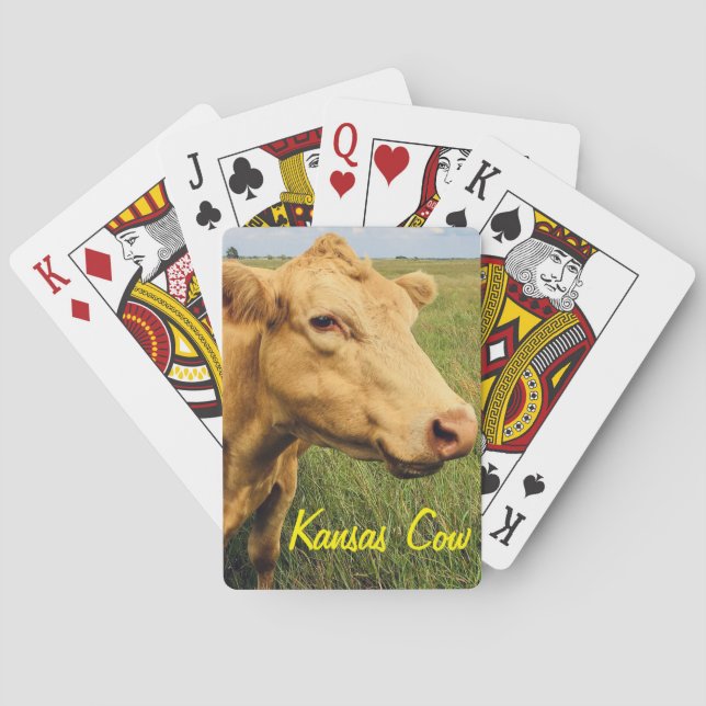 Kansas Cow Playing Cards (Back)