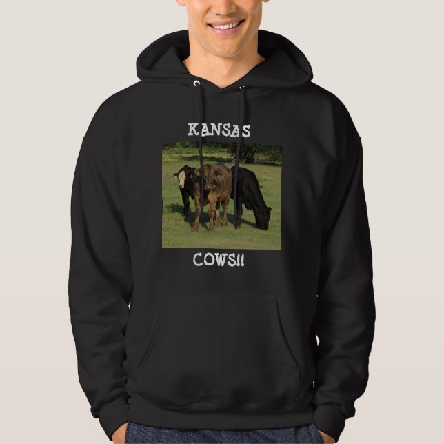 Kansas COWS HOODIE!! Hoodie (Front)