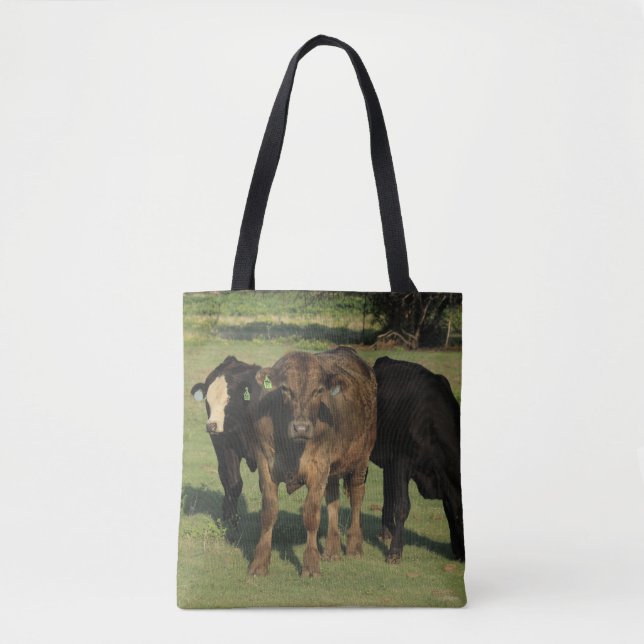 Kansas Cows in a Pasture Tote Bag (Front)