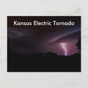 Kansas Electrical Tornado POST CARD!! Postcard