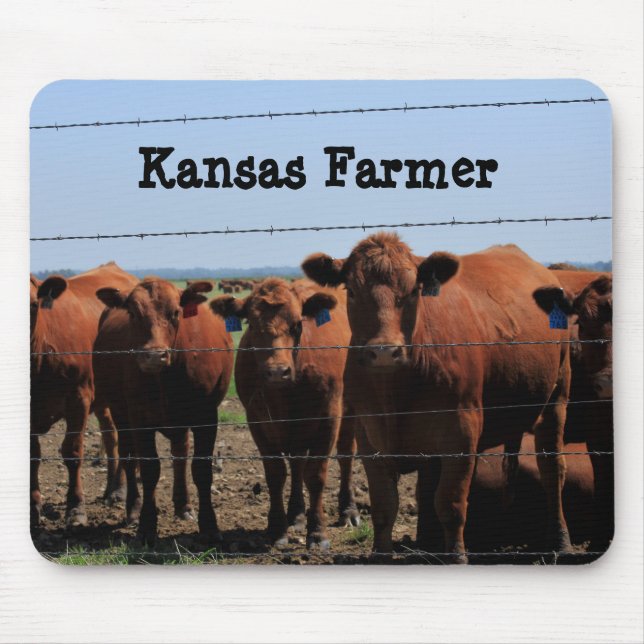Kansas Farmer Mouse Mat (Front)