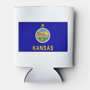 Kansas Flag Can Cooler