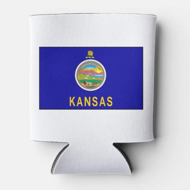Kansas Flag Can Cooler (Front)
