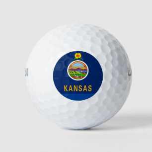 KANSAS FLAG GOLF BALLS