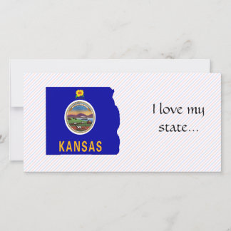 Kansas Flag Map