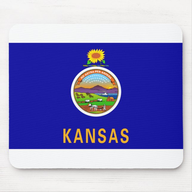 Kansas flag mouse mat (Front)