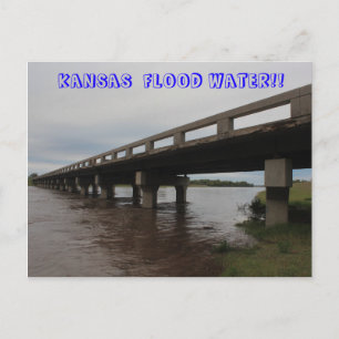 Kansas Flood Water POST CARD
