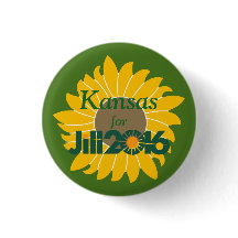 Kansas for Jill Stein Button