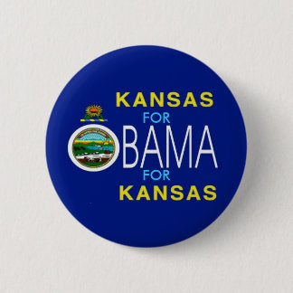 KANSAS FOR OBAMA Button