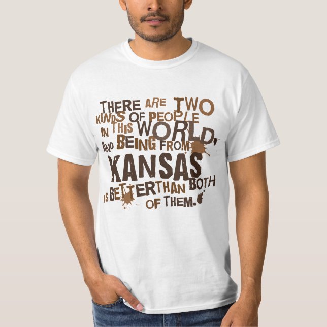 Kansas (Funny) Gift T-Shirt (Front)