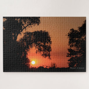 Kansas Golden Sunset Jigsaw Puzzle