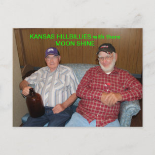 Kansas Hillbillies with there Moon Shine POST CARD