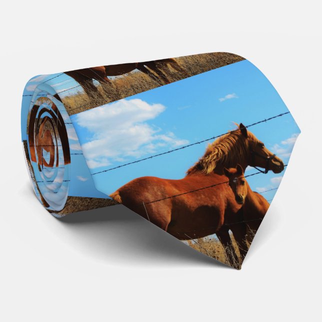 Kansas Horses TIE (Rolled)