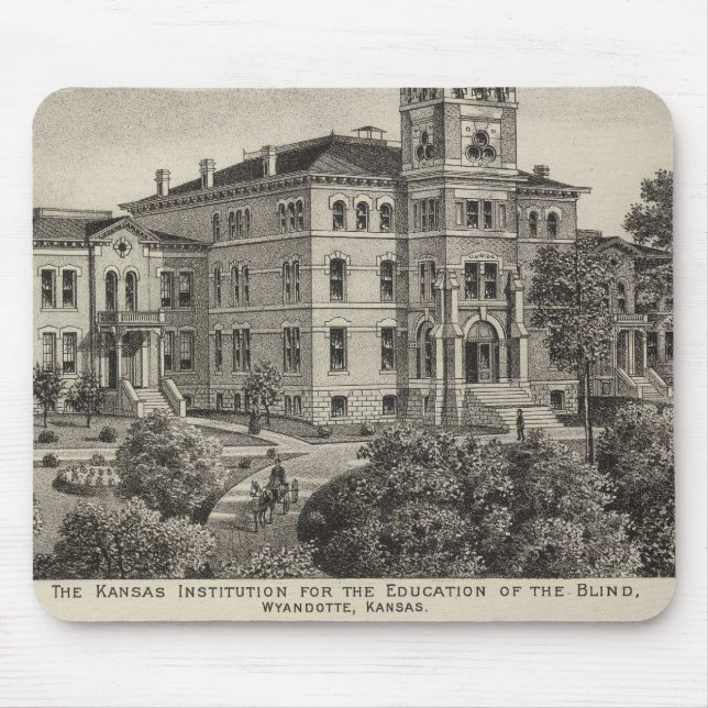 Kansas Institute for Education of the Blind Mouse Mat (Front)