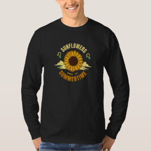 Kansas Ks Pride Sunflower Summer Rebellious Garden T-Shirt