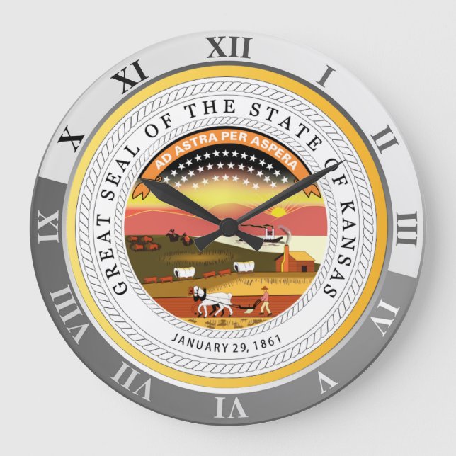 Kansas Large Clock (Front)