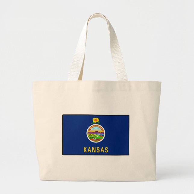 Kansas Large Tote Bag (Front)